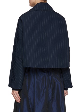 Back View - Click To Enlarge - NACKIYÉ - Draped Pocket Parka Jacket