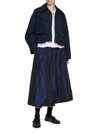 Figure View - Click To Enlarge - NACKIYÉ - Draped Pocket Parka Jacket