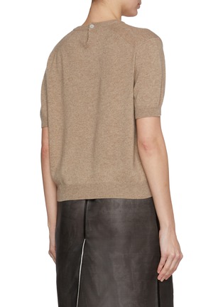 Back View - Click To Enlarge - NACKIYÉ - Nape Button Cashmere Knit Top