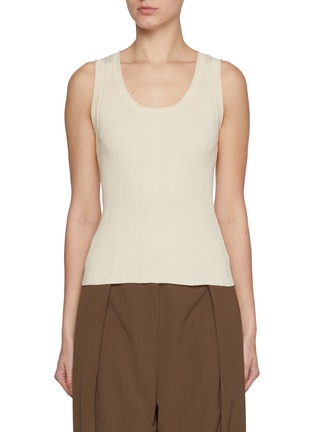 Main View - Click To Enlarge - NACKIYÉ - Fine Ribbed Tank Top