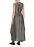 Back View - Click To Enlarge - NACKIYÉ - Sleeveless Handkerchief Detail Dress