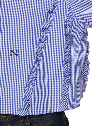  - NACKIYÉ - Ruffled Gingham Cotton Shirt