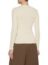 Back View - Click To Enlarge - NACKIYÉ - Buttoned Crewneck Cotton Rib Knit Top