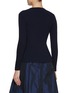 Back View - Click To Enlarge - NACKIYÉ - Buttoned Crewneck Cotton Rib Knit Top