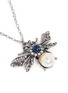 Detail View - Click To Enlarge - KENNETH JAY LANE - Crystal pavé faux pearl honeybee necklace
