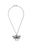 Main View - Click To Enlarge - KENNETH JAY LANE - Crystal pavé faux pearl honeybee necklace