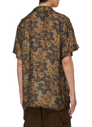 Back View - Click To Enlarge - UMA WANG - Floral Print Short Sleeve Shirt