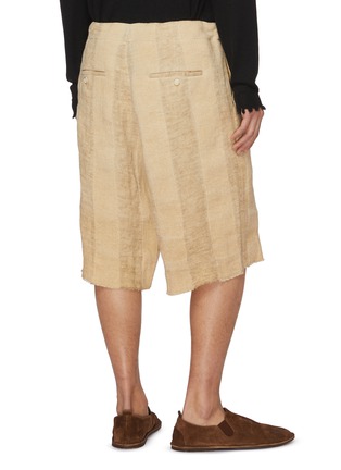 Back View - Click To Enlarge - UMA WANG - Pallor Linen Long Shorts