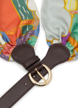 Detail View - Click To Enlarge - NACKIYÉ - Flar Silk Leather Belt