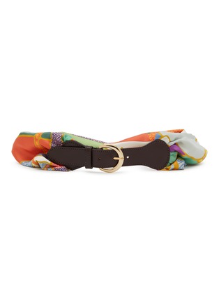 Main View - Click To Enlarge - NACKIYÉ - Flar Silk Leather Belt