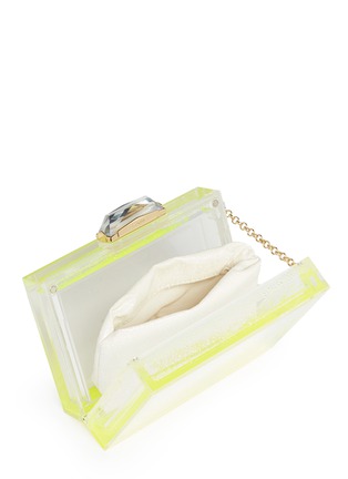 Detail View - Click To Enlarge - KOTUR - 'Northern Lights' Glitter Perspex clutch