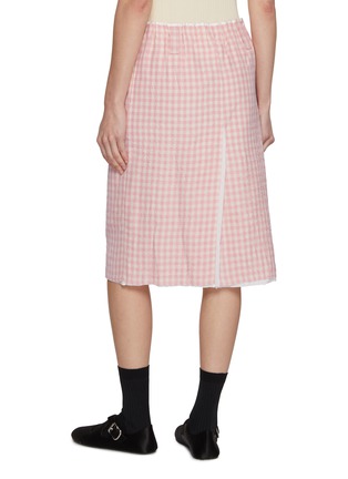 Back View - Click To Enlarge - NACKIYÉ - Gingham Straight Skirt