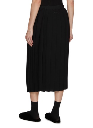 Back View - Click To Enlarge - MM6 MAISON MARGIELA - Fluid Pleated Midi Skirt