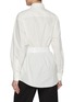 Back View - Click To Enlarge - MM6 MAISON MARGIELA - Cinched Waist Cotton Poplin Shirt