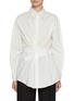 Main View - Click To Enlarge - MM6 MAISON MARGIELA - Cinched Waist Cotton Poplin Shirt