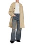 Figure View - Click To Enlarge - MM6 MAISON MARGIELA - Distressed Darted Dark Wash Boyfriend Jeans