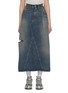 Main View - Click To Enlarge - MM6 MAISON MARGIELA - Dark Wash Denim Midi Skirt