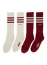 Main View - Click To Enlarge - ADIDAS - Wales Bonner 3 Stripe Socks — Set Of 2