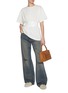 Figure View - Click To Enlarge - MM6 MAISON MARGIELA - Cinched Waist Cotton T-shirt