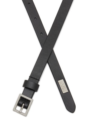 Detail View - Click To Enlarge - MM6 MAISON MARGIELA - Numeric Buckle Leather Belt