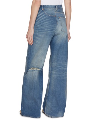 Back View - Click To Enlarge - MM6 MAISON MARGIELA - Twisted Medium Wash Jeans