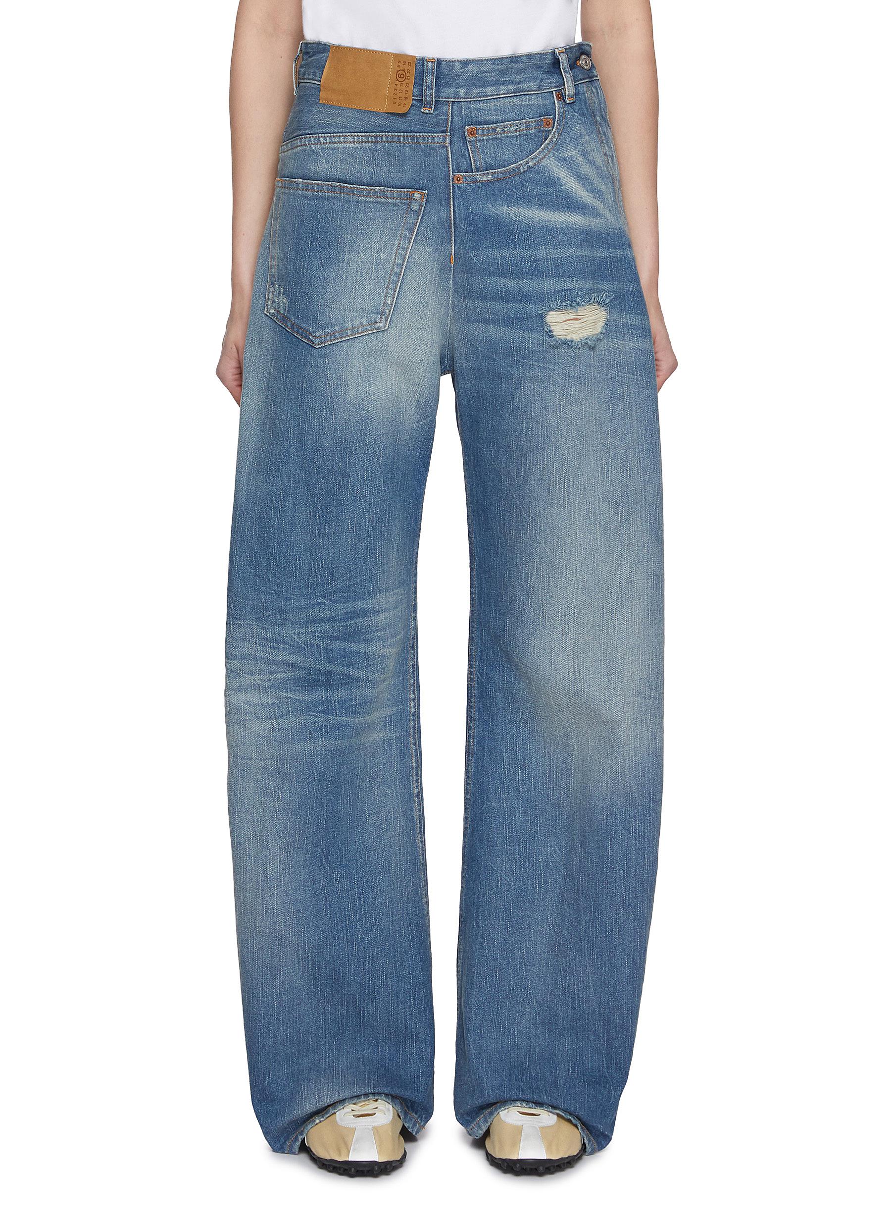 MM6 MAISON MARGIELA | Twisted Medium Wash Jeans | Women