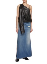 【送料&関税込】MM6 Maison Margiela Maxi Leather Skirt MM6 Maison Margiela 5-pockets Panelled Leather Long Skirt
