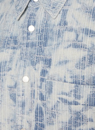  - SOLID HOMME - Point Collar Embroidery Denim Shirt