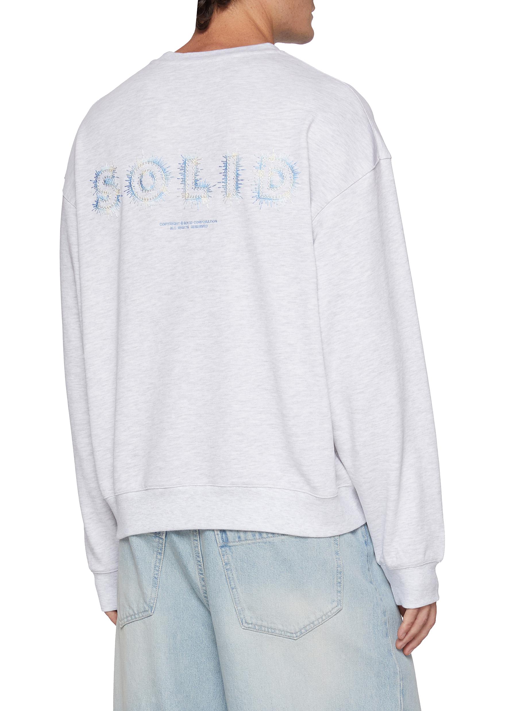 Embroidered Logo Cotton Sweater - Thumbnail 3