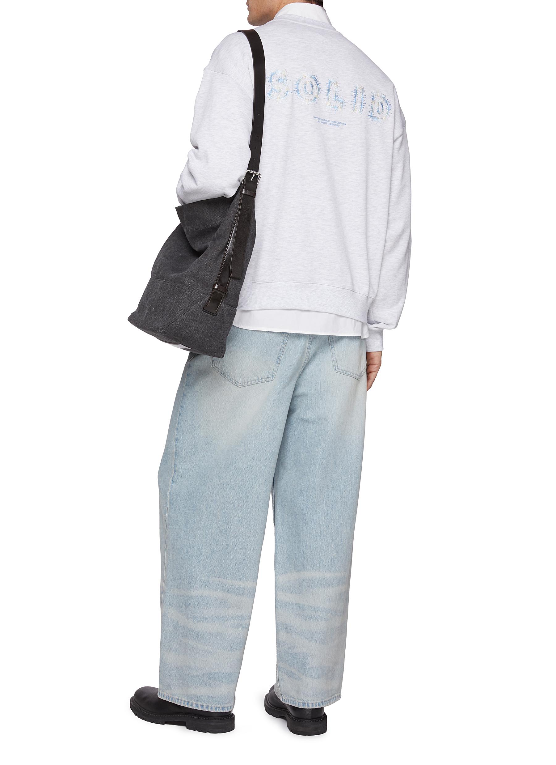 Embroidered Logo Cotton Sweater - Thumbnail 2