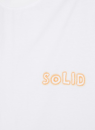  - SOLID HOMME - Embroidered Logo Cotton T-Shirt