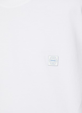  - SOLID HOMME - Embroidered Logo Cotton T-Shirt