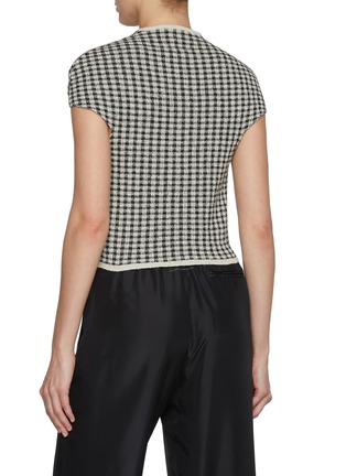 Back View - Click To Enlarge - MM6 MAISON MARGIELA - Distorted Houndstooth Top