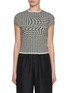 Main View - Click To Enlarge - MM6 MAISON MARGIELA - Distorted Houndstooth Top