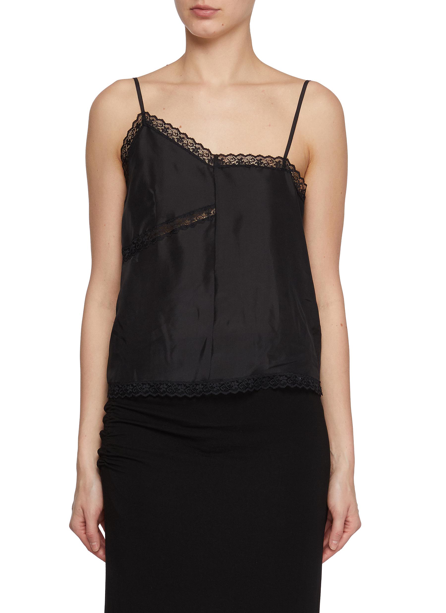 MM6 MAISON MARGIELA | Asymmetrical Light Silk Cami Top