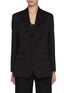 Main View - Click To Enlarge - MM6 MAISON MARGIELA - Panelled Pleated Back Single Breasted Blazer