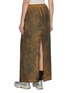 Back View - Click To Enlarge - MM6 MAISON MARGIELA - Rust Silk Maxi Skirt