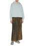 Figure View - Click To Enlarge - MM6 MAISON MARGIELA - Rust Silk Maxi Skirt