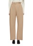 Main View - Click To Enlarge - MM6 MAISON MARGIELA - Folded Waist Tailored Cotton Pants