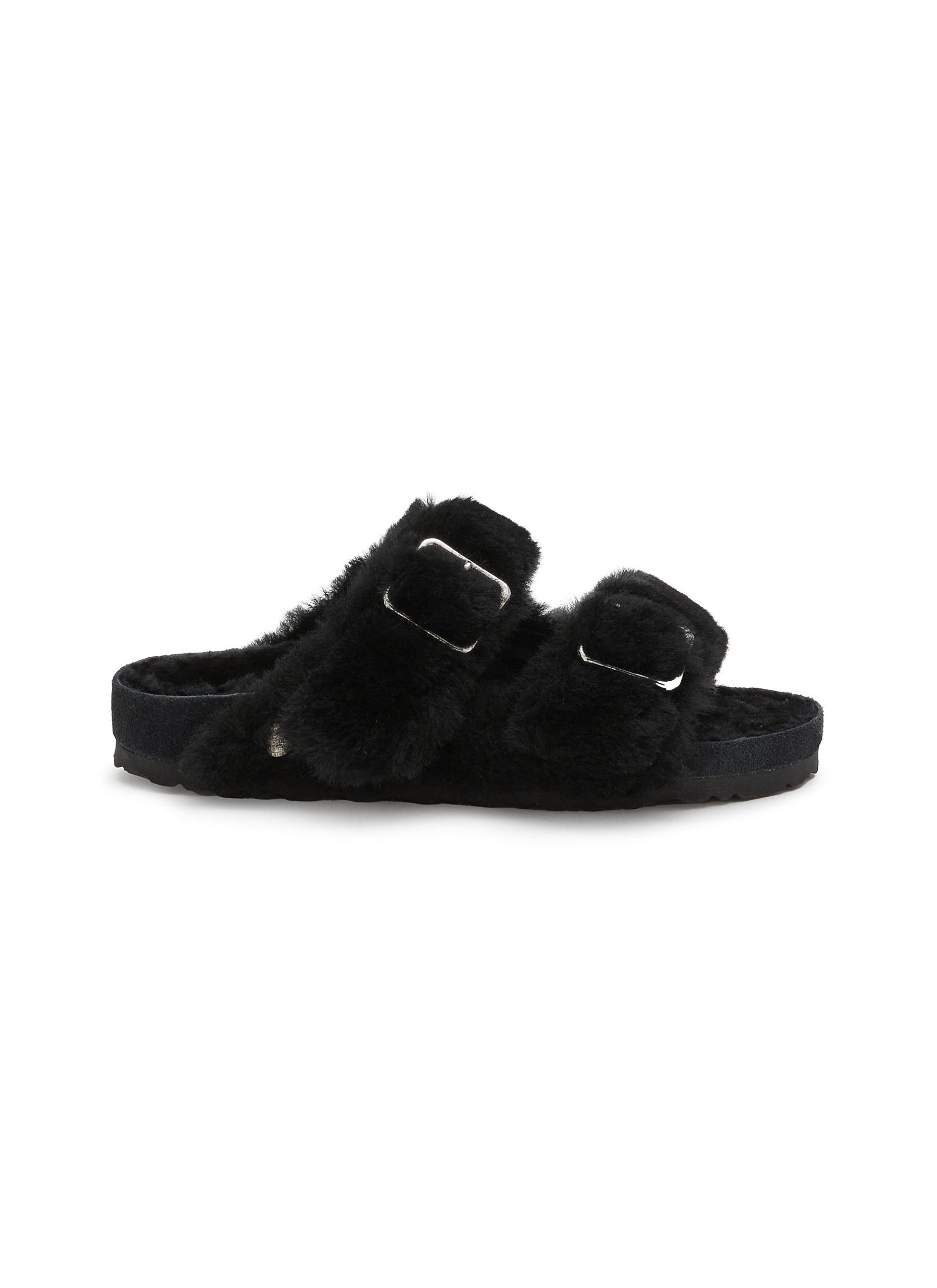 【関税&送料込】Birkenstock 1774 Slipper Arizona Shearling Arizona 1774 Shearling Cowhide Green | BIRKENSTOCK