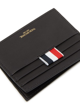 Detail View - Click To Enlarge - THOM BROWNE - Leather Single Card Holder