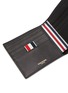 Detail View - Click To Enlarge - THOM BROWNE - Grain Leather Bi-Fold Wallet