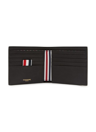 Figure View - Click To Enlarge - THOM BROWNE - Grain Leather Bi-Fold Wallet