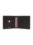 Figure View - Click To Enlarge - THOM BROWNE - Grain Leather Bi-Fold Wallet