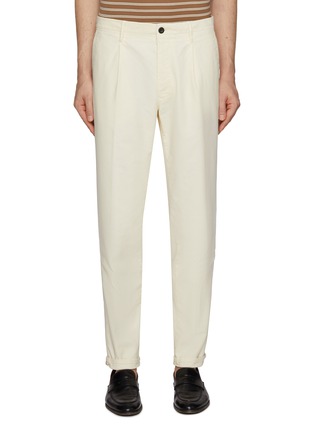 Main View - Click To Enlarge - INCOTEX - Pleated Cotton Blend Pants