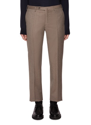 Main View - Click To Enlarge - INCOTEX - Cropped Virgin Wool Pants