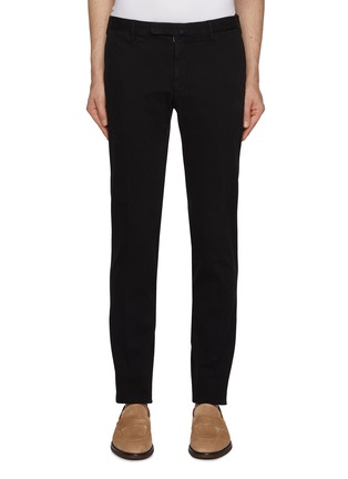 Main View - Click To Enlarge - INCOTEX - Cropped Cotton Blend Pants