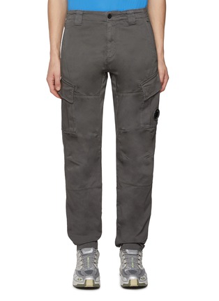 Main View - Click To Enlarge - C.P. COMPANY - Lens Patch Cotton Blend Cargo Pants