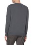 Back View - Click To Enlarge - C.P. COMPANY - Crewneck Arm Lens Patch Cotton Sweater