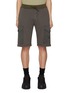 Main View - Click To Enlarge - C.P. COMPANY - Diagonal Fleece Mixed Cargo Shorts